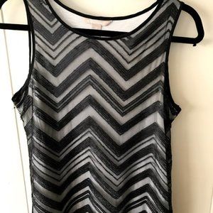 Chevron Banana Republic Sequined Top